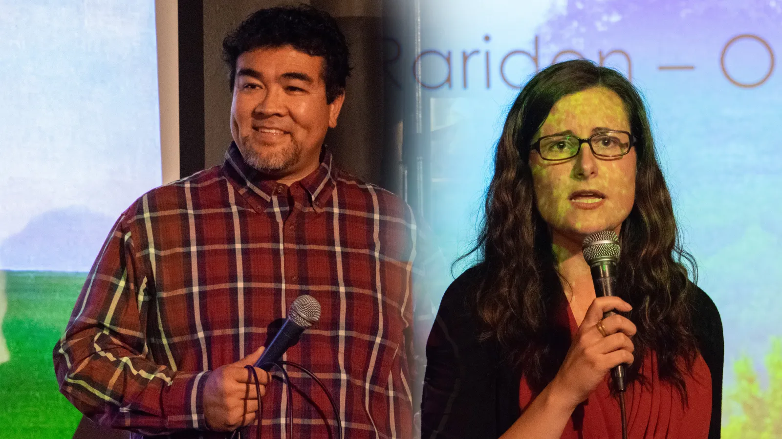 Presenters Dr. Andreas Chavez and Meagen Horn